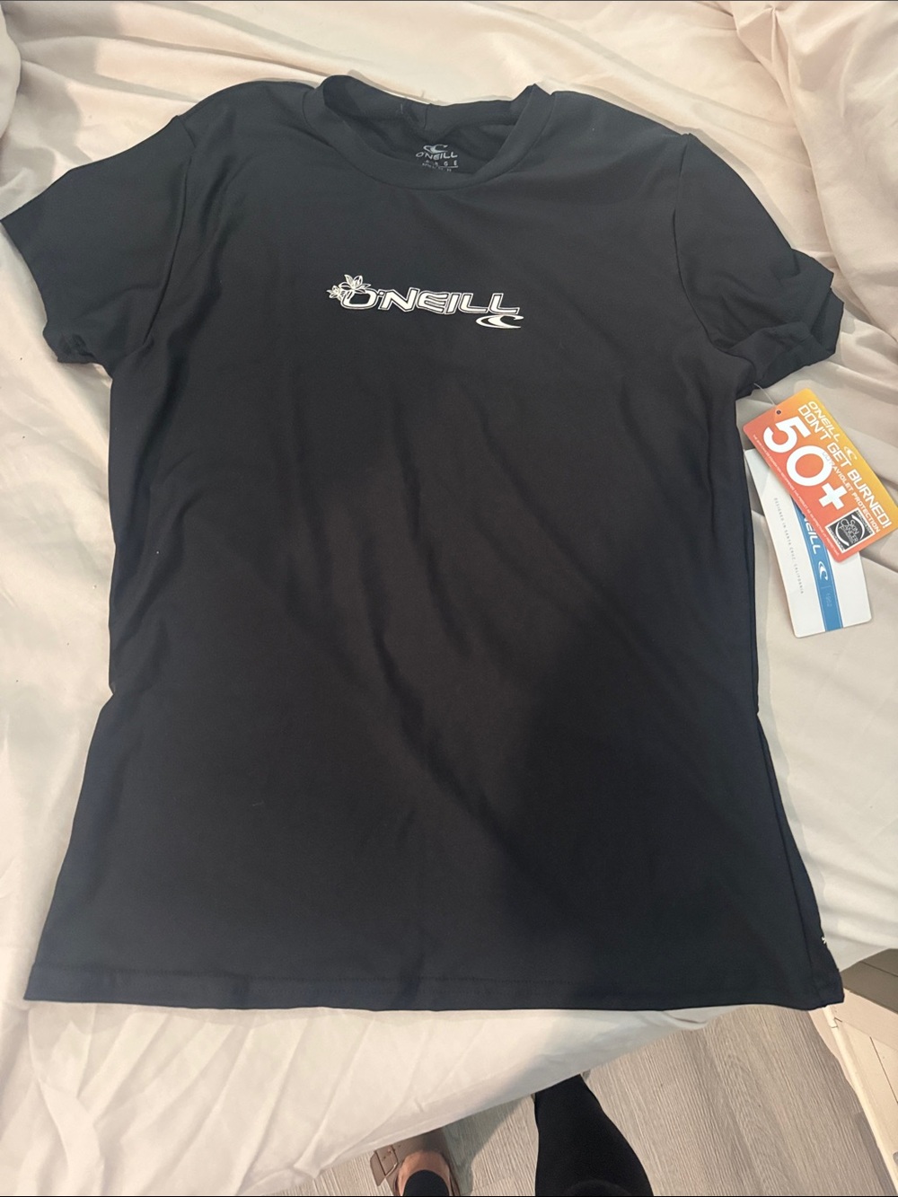 O'Neill Black Short-Sleeve swim Tee